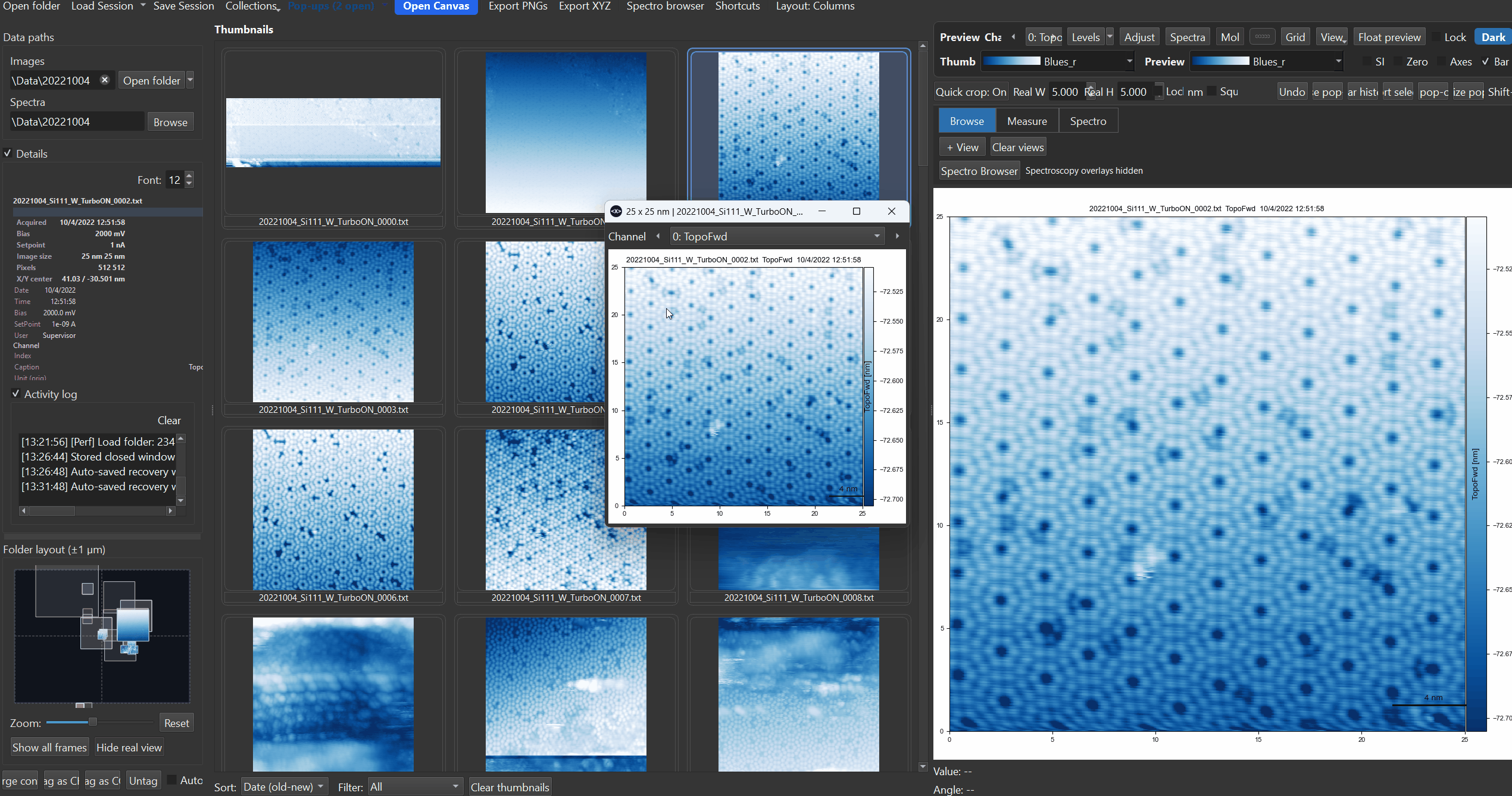 Crop template workflow