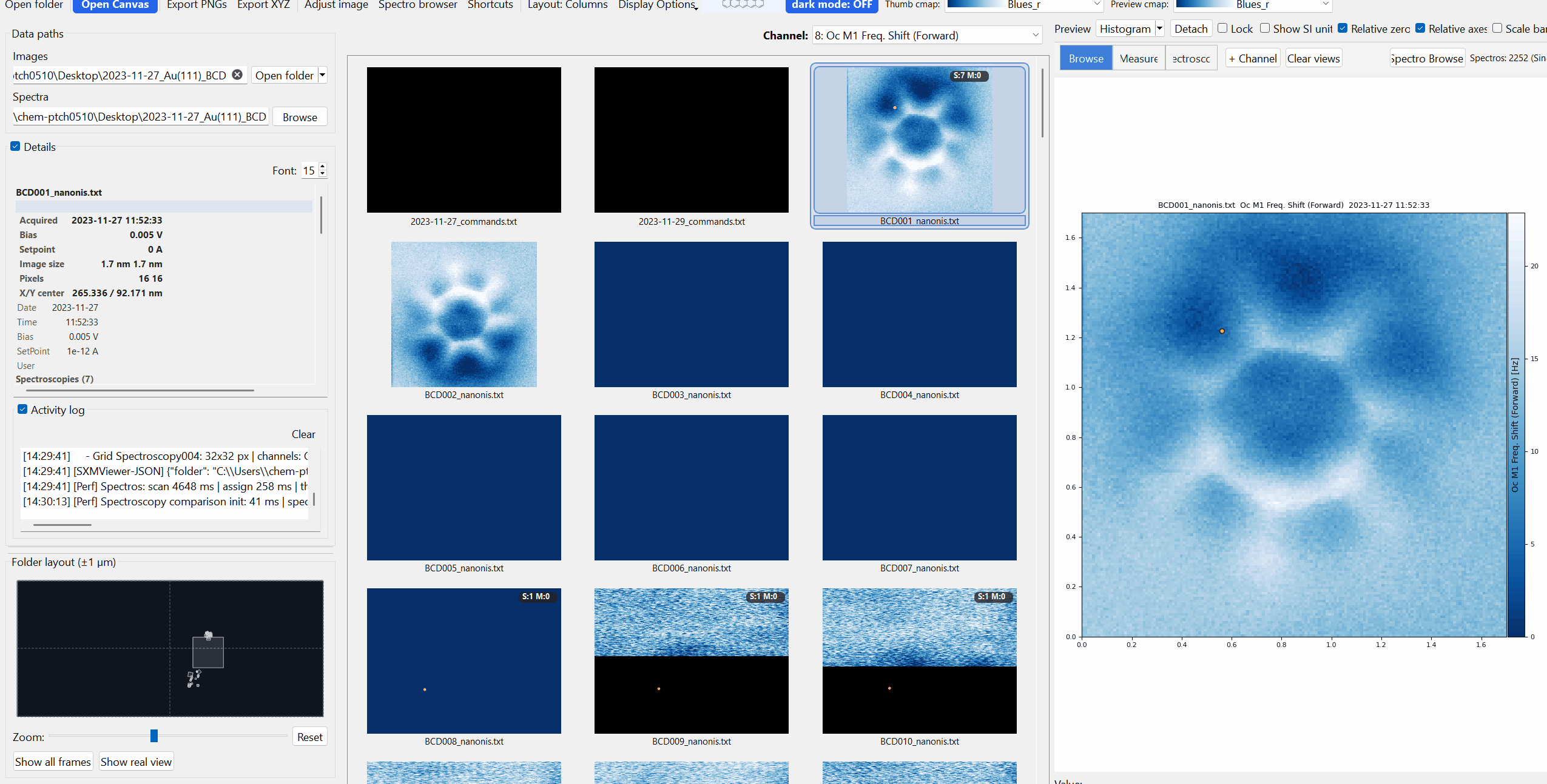 Preview navigation: zoom, pan, reset